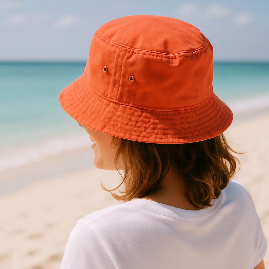 Beach lifestyle with bucket hat