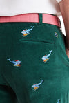 Castaway BEACHCOMBER CORD PANT W/NANTUCKET SLEIGH RIDE-HUNTER