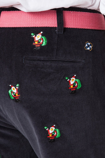 Castaway Beachcomber Corduroy Pant With Santa-Navy