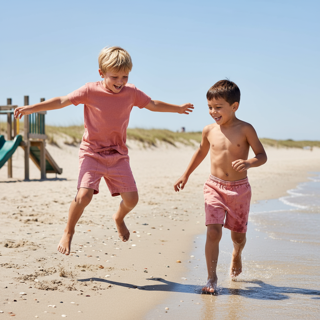 Boys Active Lifestyle - Playground Setting