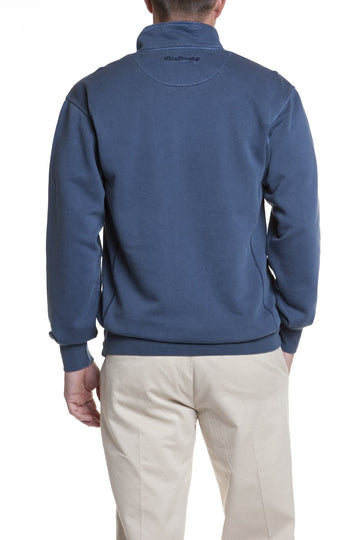 Castaway Breakwater Quarter Zip -Nantucket Navy