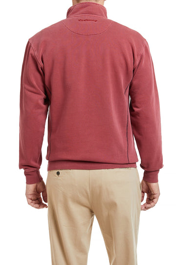 Castaway Breakwater 1/4 Zip-Weathered Red