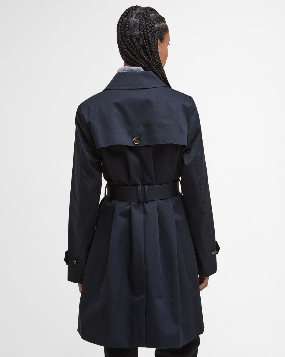 Barbour Short Greta Showerproof Jacket Navy