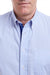 Castaway Chase Shirt Blue Gingham with Navy and Lt. Blue Grosgrain