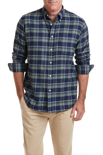 Castaway Chase Shirt - Clover Plaid Fall Flannel