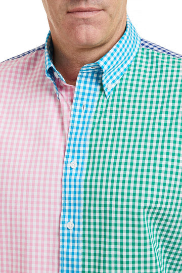 Castaway Chase Shirt Party Gingham Panel