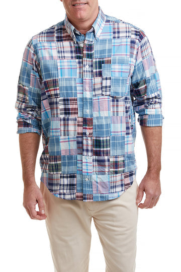 Castaway Seapoint Patch Madras Shirt