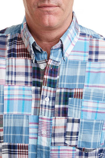 Castaway Seapoint Patch Madras Shirt