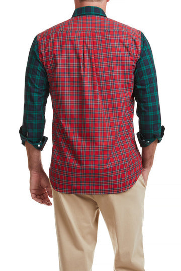 Castaway Chase Shirt - Holiday Tartan Panel