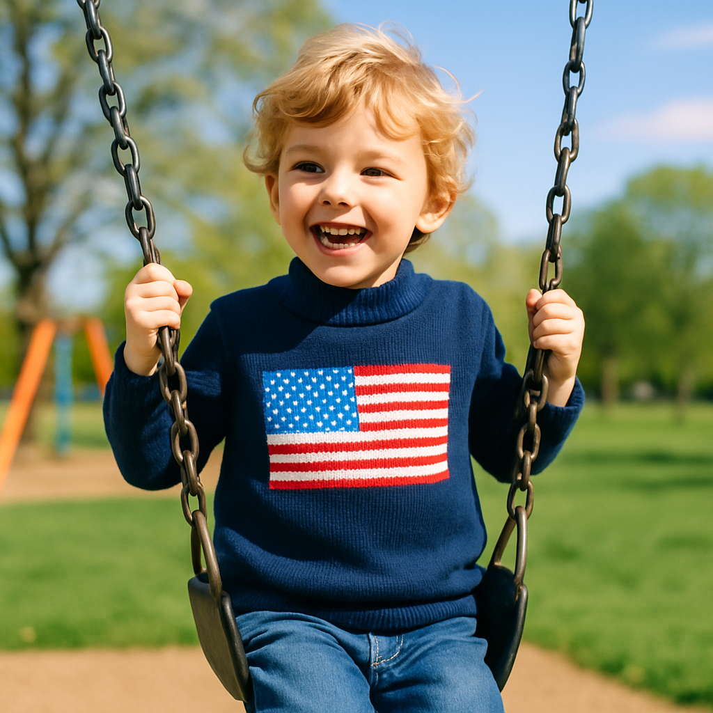 Child Playing Outdoors