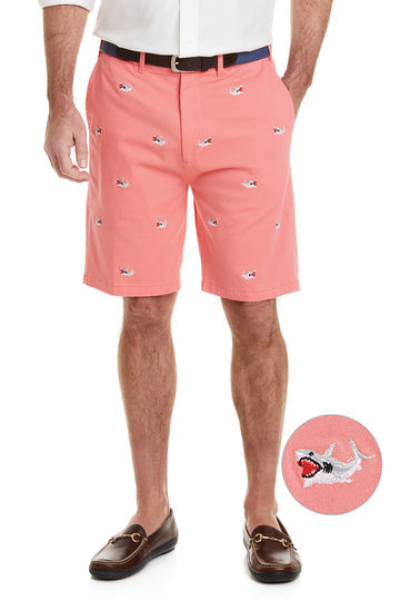 Castaway Cisco Short-Coral Sunset w/ Shark