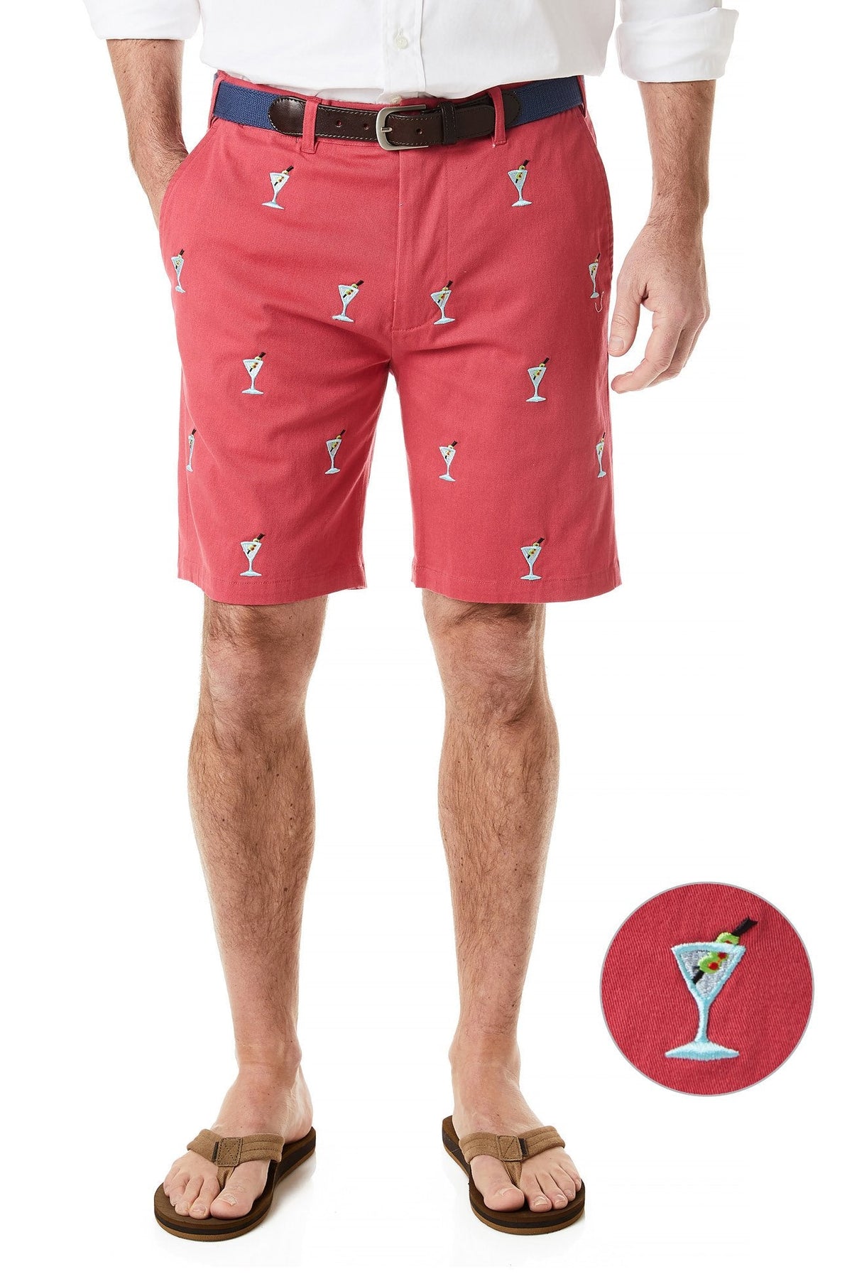 Castaway Cisco Shorts Embroidered - Hurricane Red/Martini