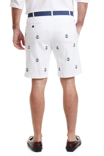 Castaway Cisco Short-White w/Anchors