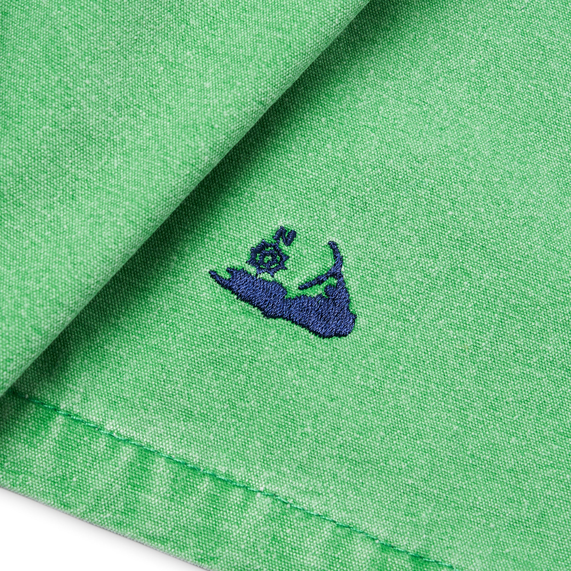 MENS PULL ON SHORT NANTUCKET LOGO KELLY GREEN