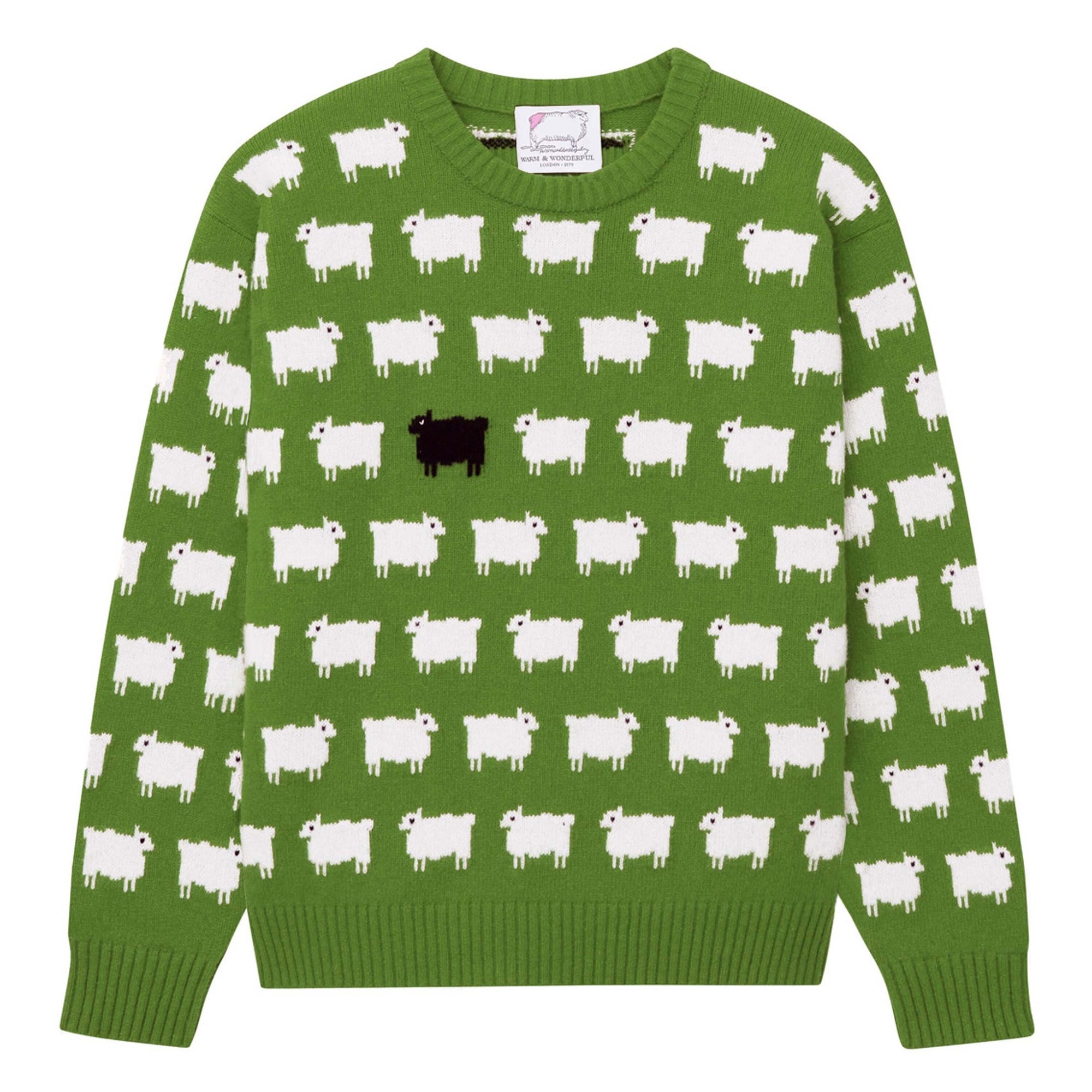 Rowing Blazers Mens Sheep Sweater - Green