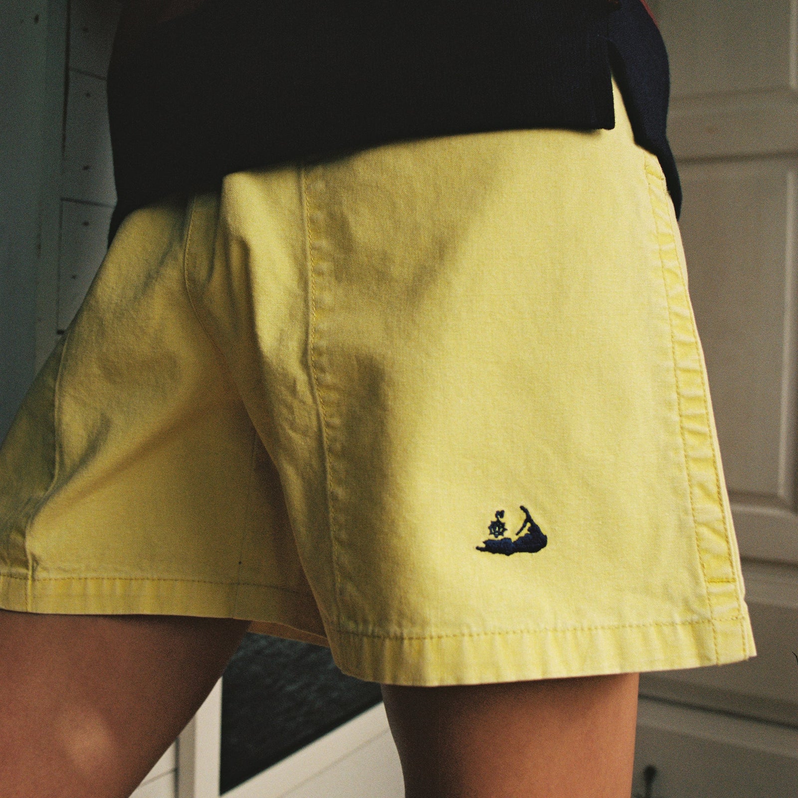 Mens Pull On Short Nantucket Logo Meadowlark Yellow