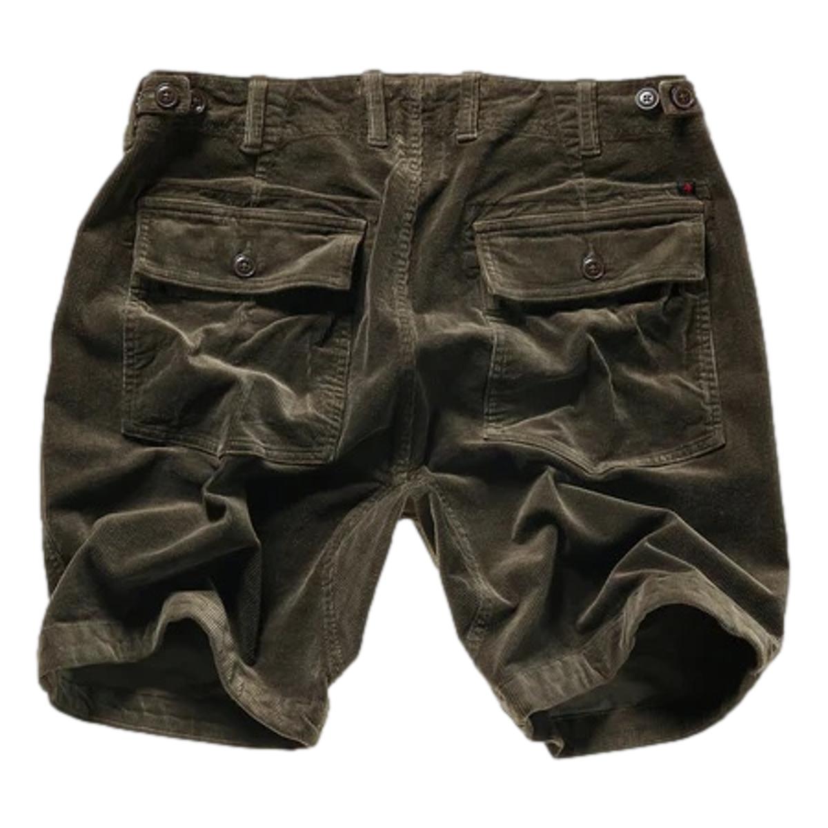 Relwen CORD SUPPLY SHORT 7.5 DK OLIVE