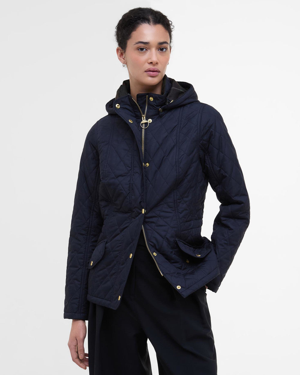 Barbour Millfire Quilted Jacket Navy