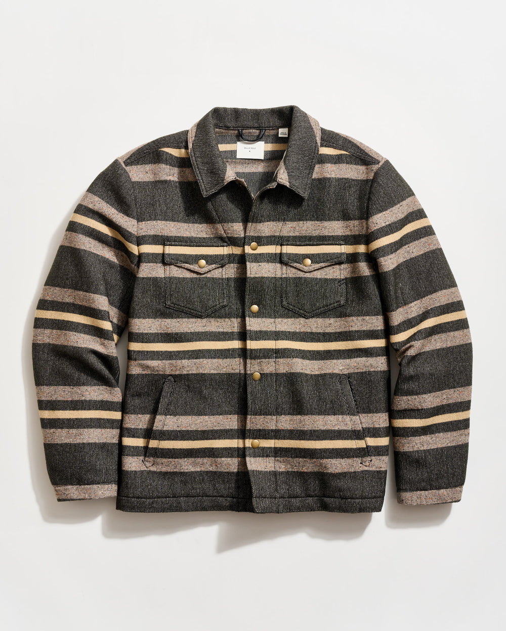 Billy Reid Heirloom Stripe Woodsman Jacket-Asphalt Multi Color