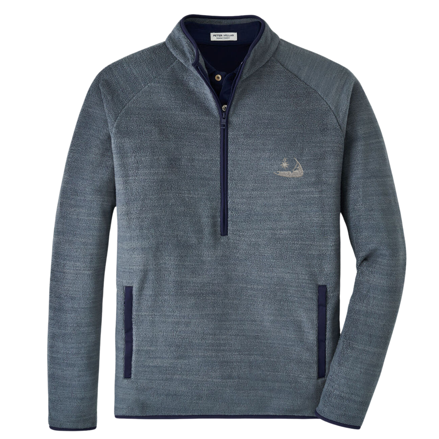 トップス interim VINTAGE FADE HALF ZIP INTERIM/VINTAGE FADE HALF ZIP COLLAR SWEAT SHIRT (SUMI)