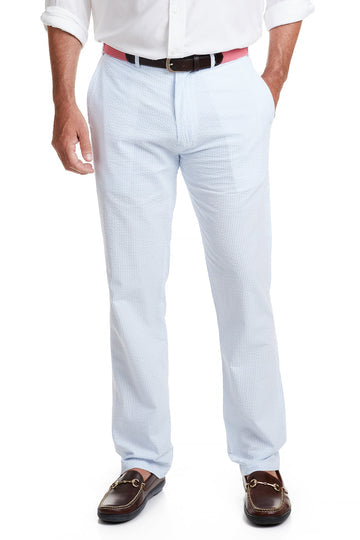 Castaway Harbor Pant-Blue Seersucker