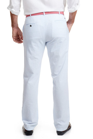Castaway Harbor Pant-Blue Seersucker
