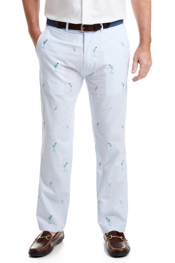 Castaway HARBOR PANT EMB - SEER W/MARTINI &amp; SHAKER-BLUE