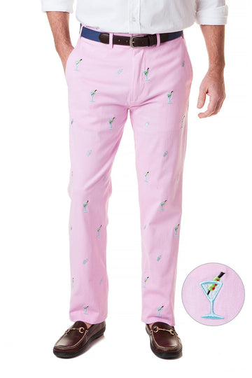 Castaway Harbor Pant-Pink w/ Martini &amp; Shaker