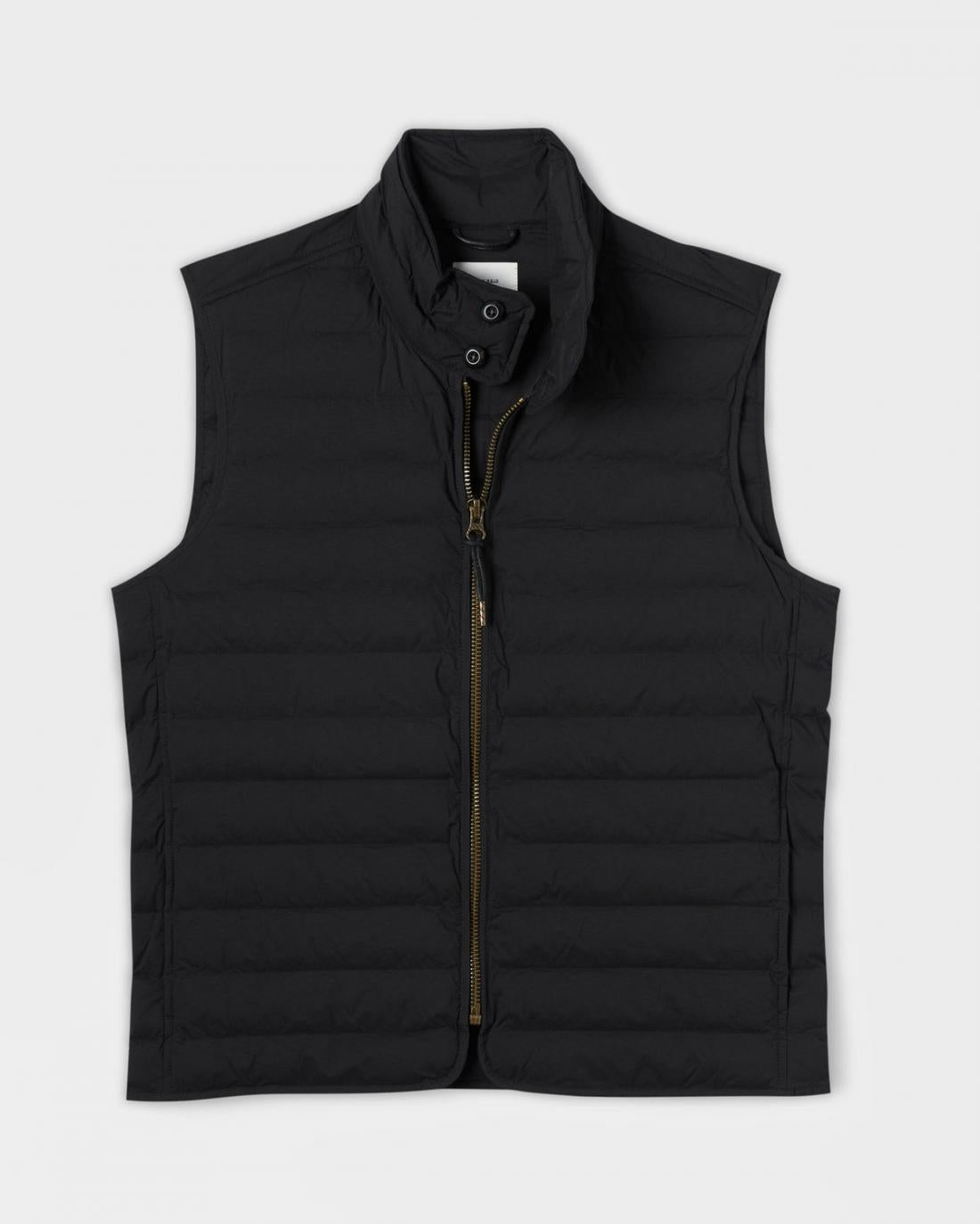 Billy Reid BAFFLE VEST-BLACK