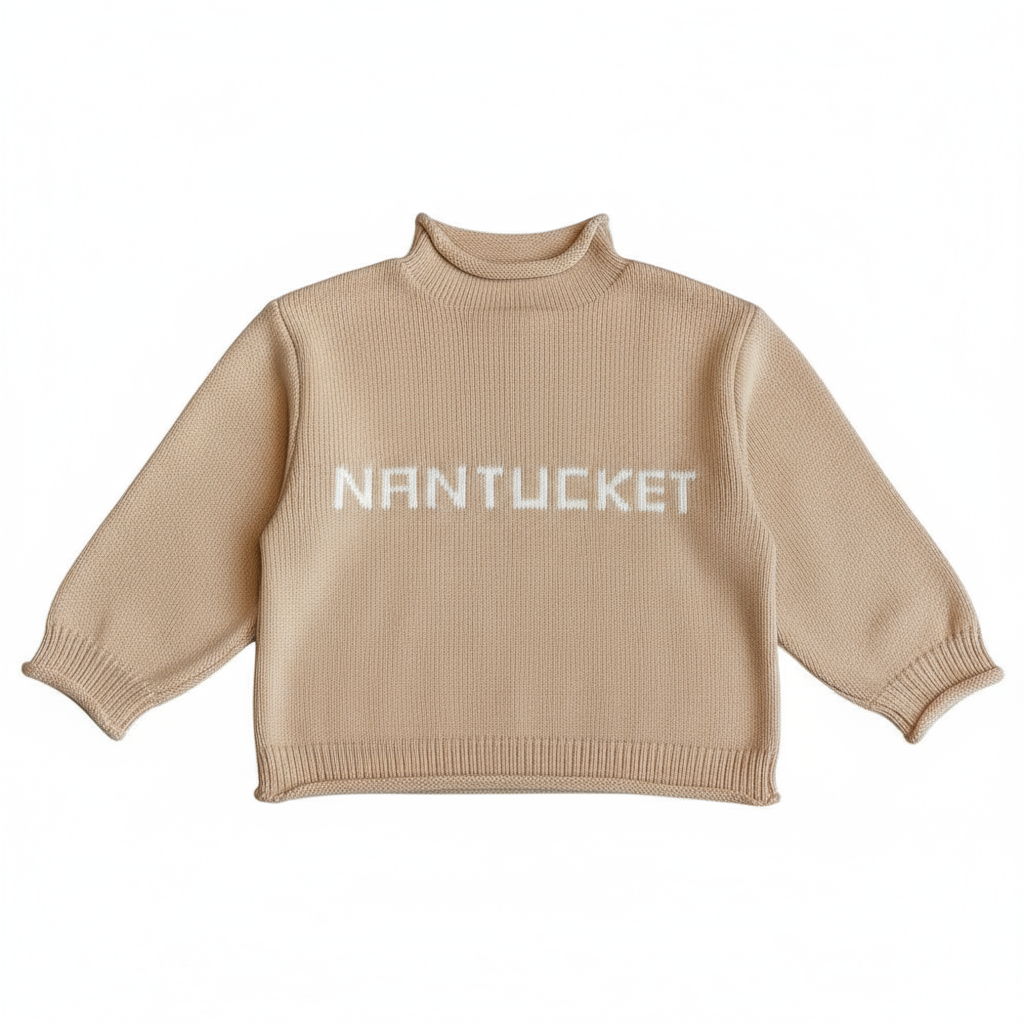 Kids Sweater NANTUCKET Flat Lay - Accurate Details