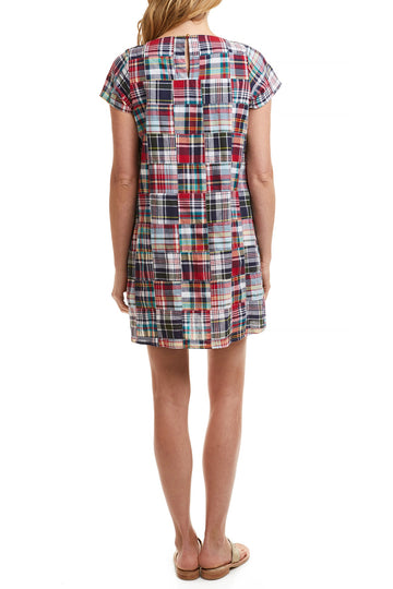 Castaway Ladies Oceanique Dress Sconset Patch Madras