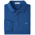 Peter Millar Lava Wash Lng Sleeve Polo-Ocean Blue with Island Logo
