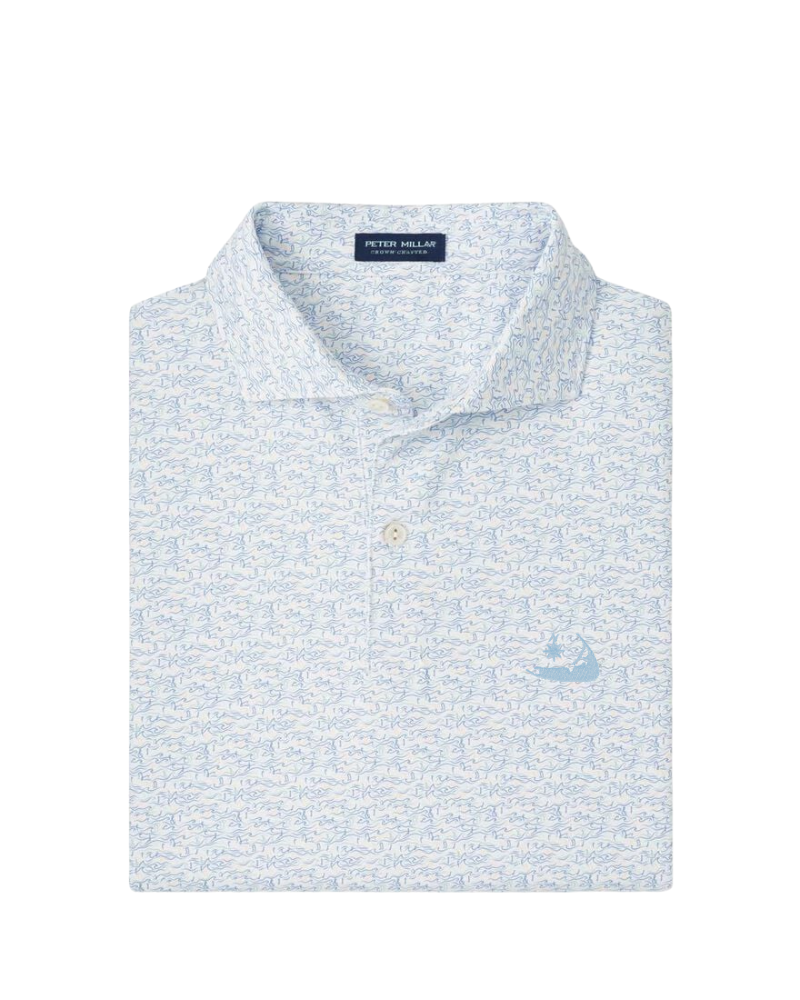Peter Millar - Melody Sea Performance Jersey Polo - White