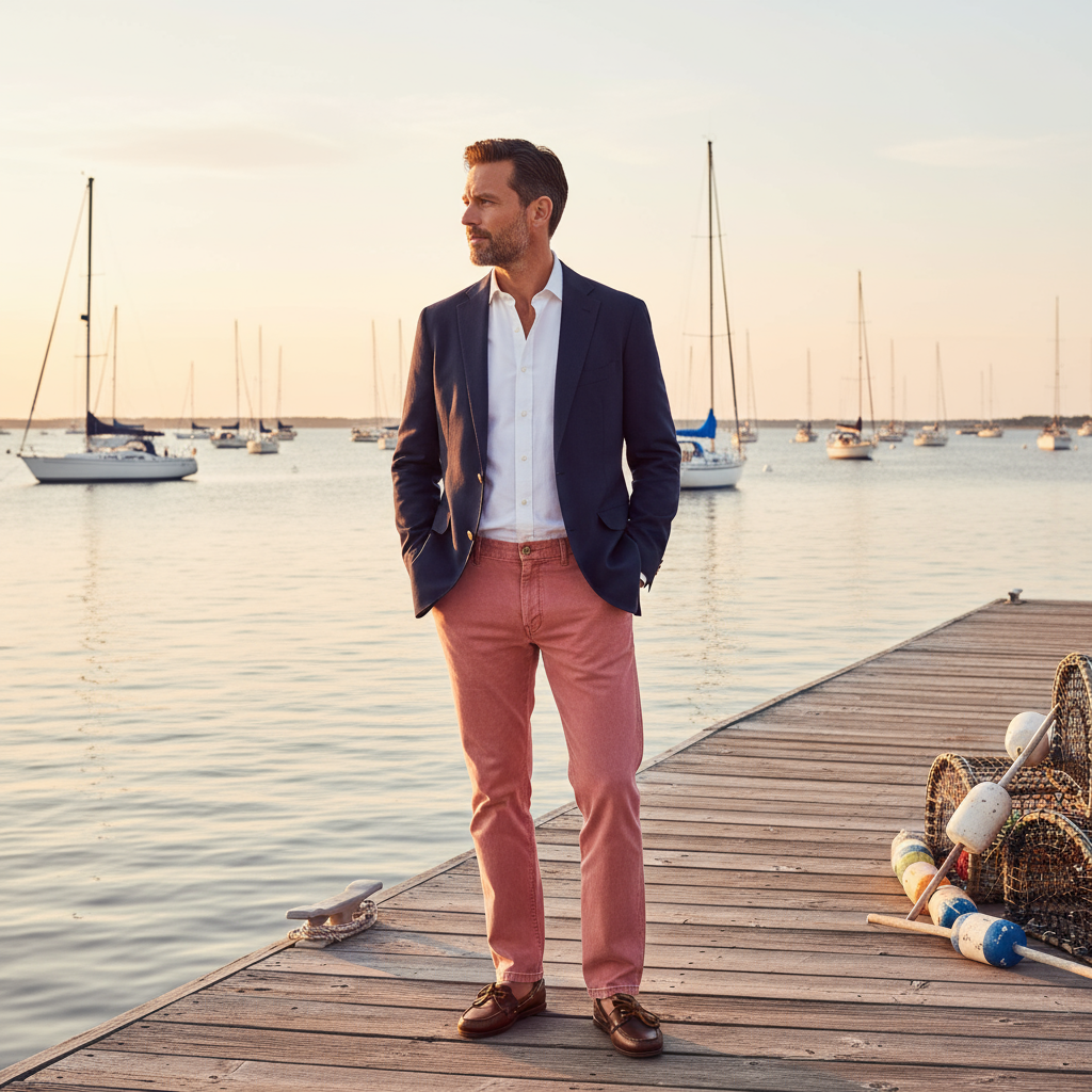 Nantucket Harbor Dock Scene