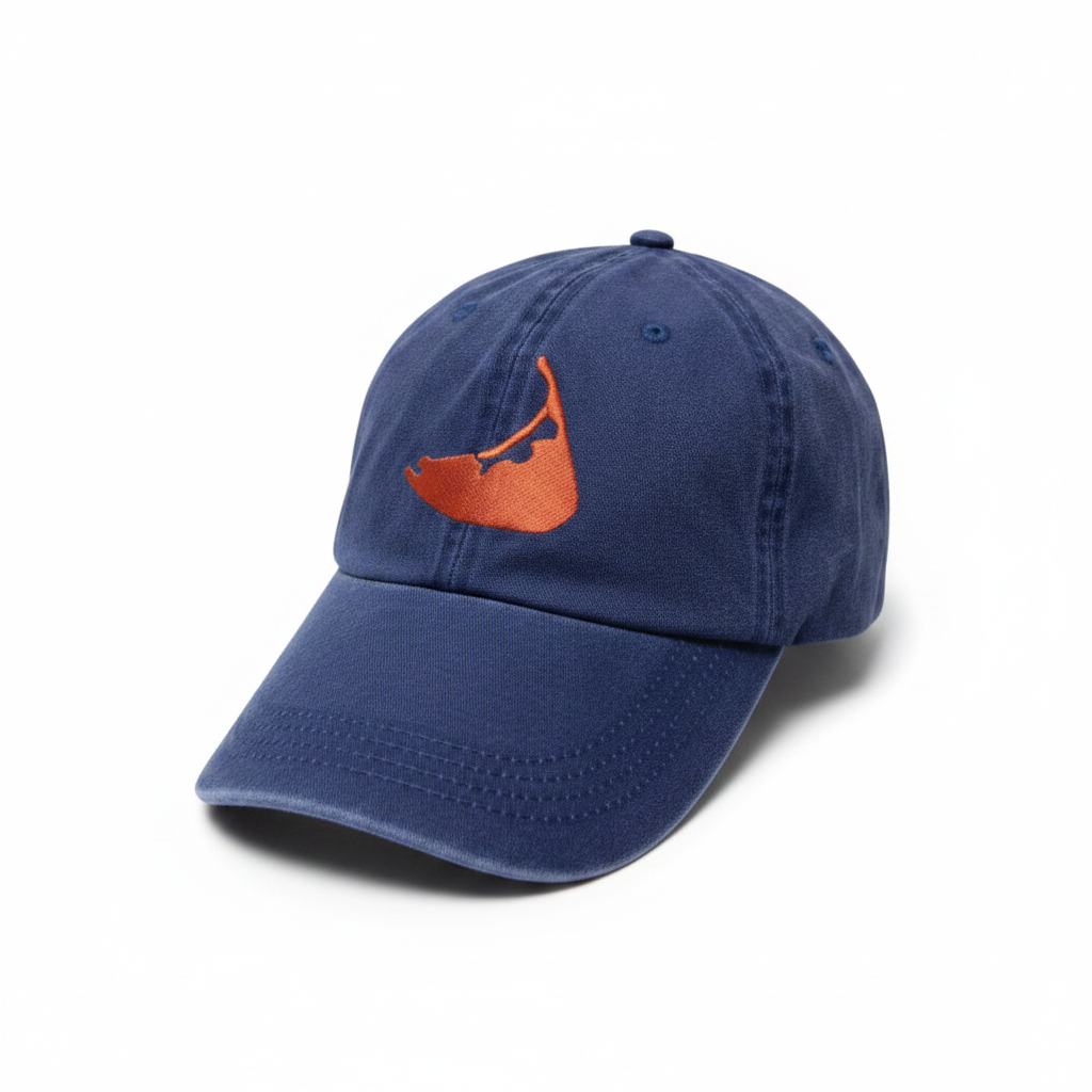 Nantucket Island Logo Hat — Studio Shot with Embroidery