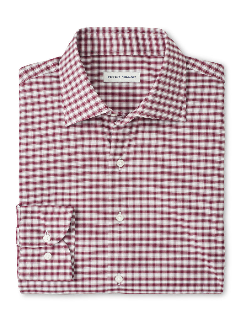 Peter Millar Fairbanks Performance Twill Sport Shirt-Autumn Foilage