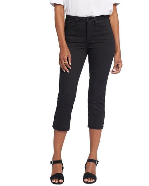 NYDJ High Rise Chloe Capri Jeans Released Hem Black Murray's
