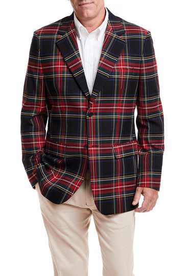 Castaway Sportcoat Black Stewart Tartan