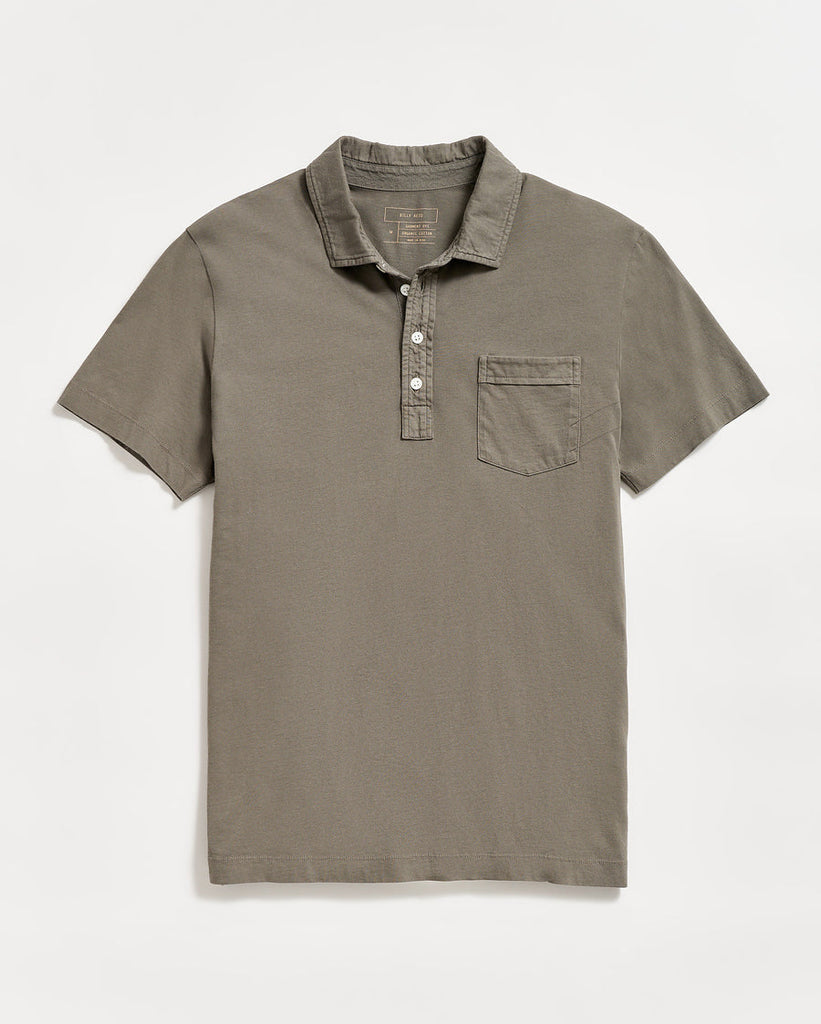 Billy Reid S/S PENSACOLA POLO-WASHED GREY - Murray's Toggery Shop