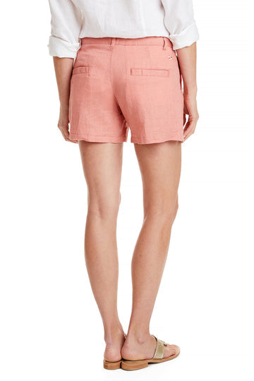 Castaway Ladies Sailing Short Linen Nantucket Red