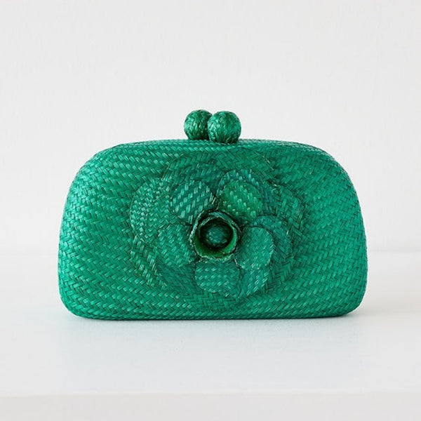 Serpui Mia Camelia Bun Handbag Green - Murray's Toggery Shop