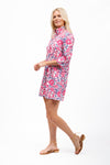 Smith &amp; Quinn Sophia Dress Party Vines Pink