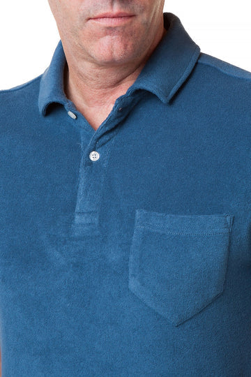 Castaway Terry Cloth Polo - Navy