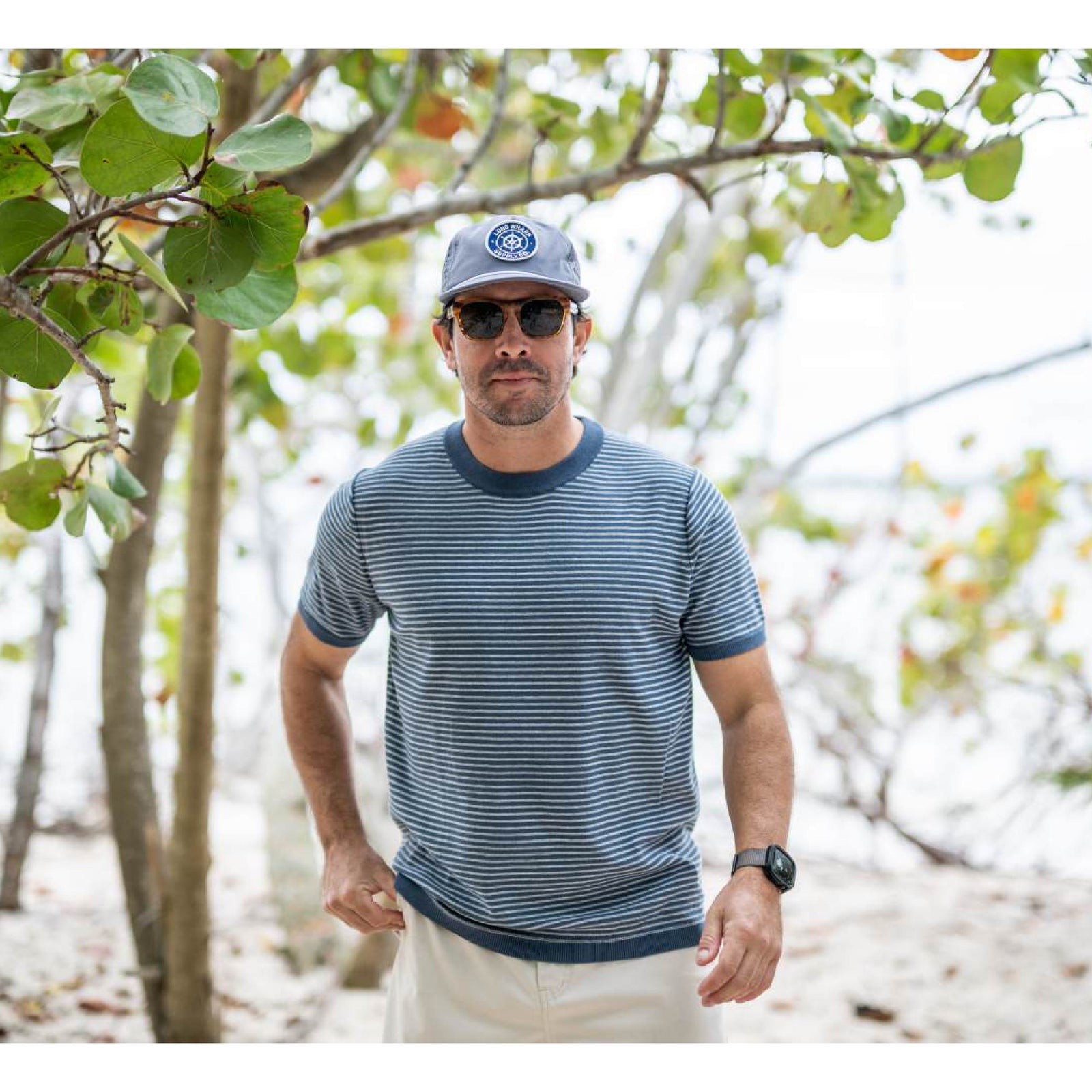 Long Wharf Supply Co - Seawell Beach Stripe Shirt - Marine