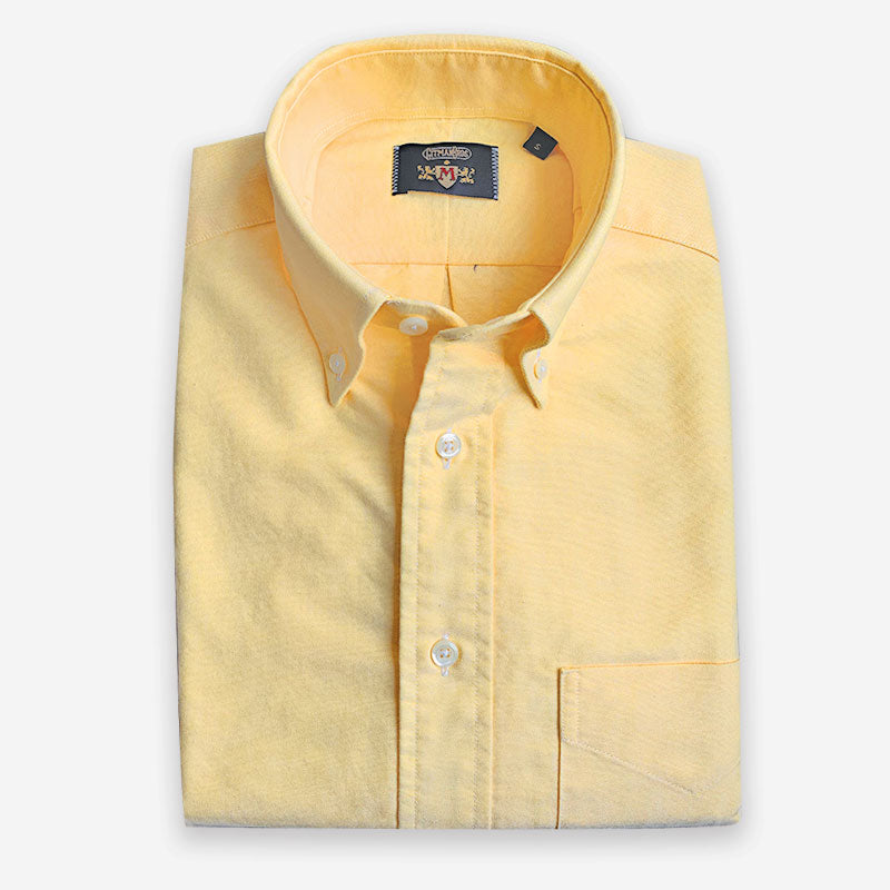 M Crest by Gitman Bros Button Down Oxford Yellow