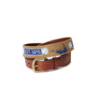 Smathers &amp; Branson Island Quarter-Board Date Belt Taupe