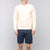 Save Khaki United Long Sleeve Supima Crew Sweatshirt Pale Yellow