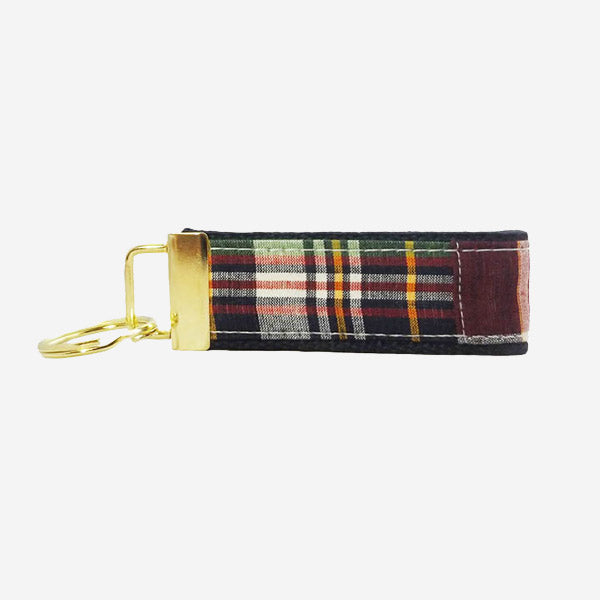 YRI Navy Madras Key Fob