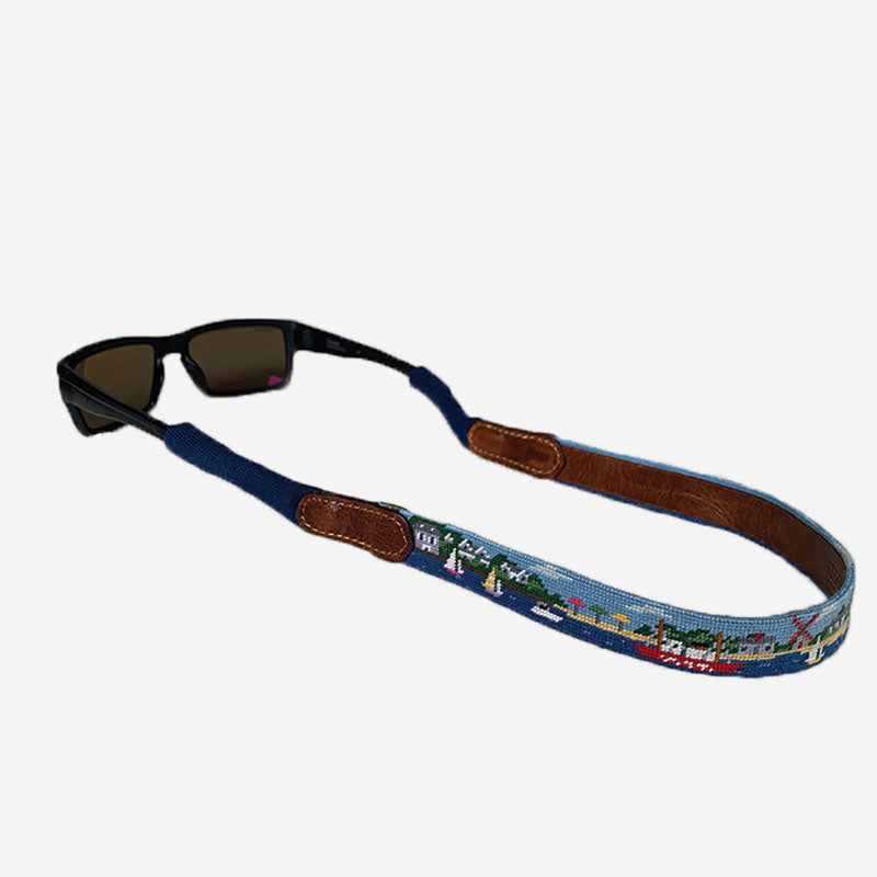Smathers & Branson Brant Point Scene Needlepoint Sunglass Strap