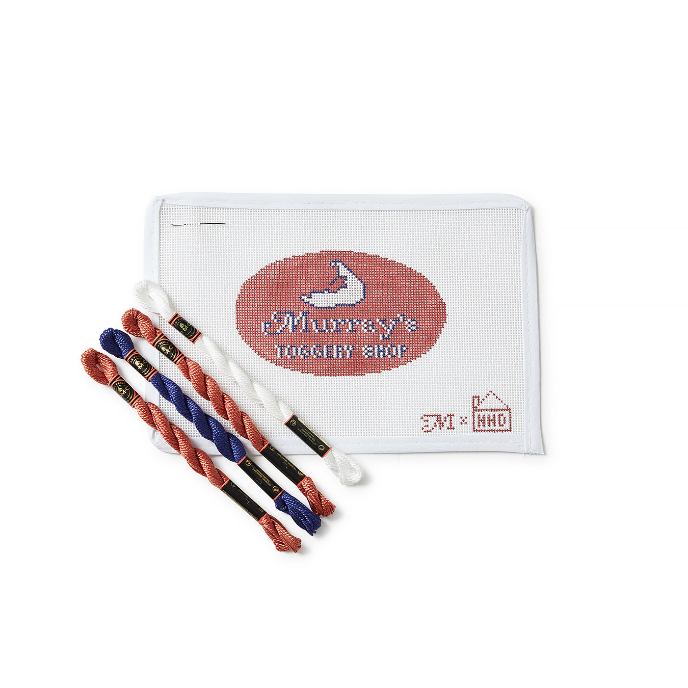 Custom Canvas Needlepoint Kit - Murray Toggery Logo